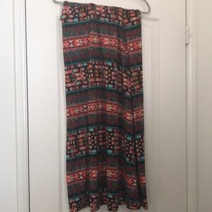Print maxi skirt